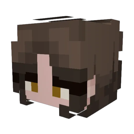 7erenganx Minecraft avatar head, 3D render