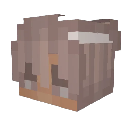 7esty Minecraft avatar head, 3D render