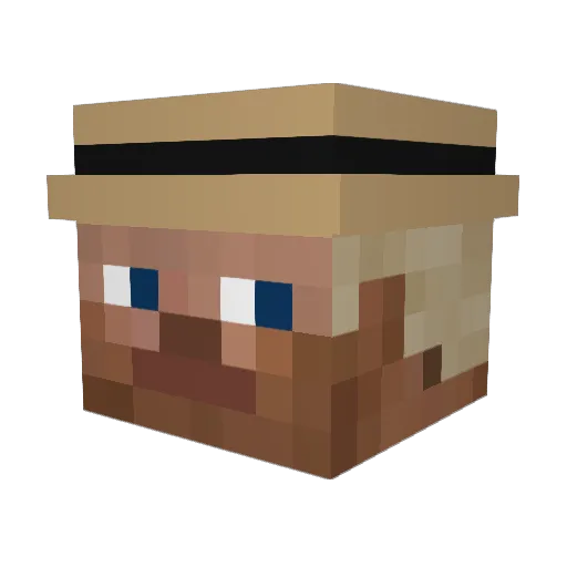 7eusz11 Minecraft avatar head, 3D render