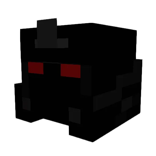 7fac Minecraft avatar head, 3D render