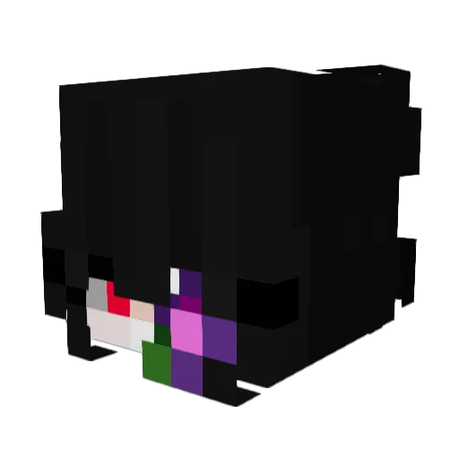 7gbx Minecraft avatar head, 3D render