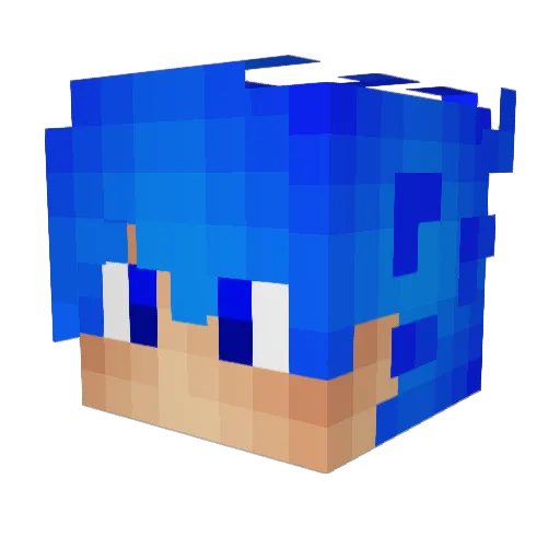 7gor0123 Minecraft avatar head, 3D render