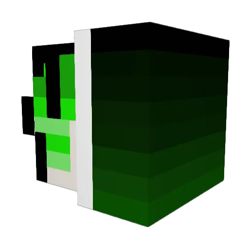 7grim Minecraft avatar head, 3D render