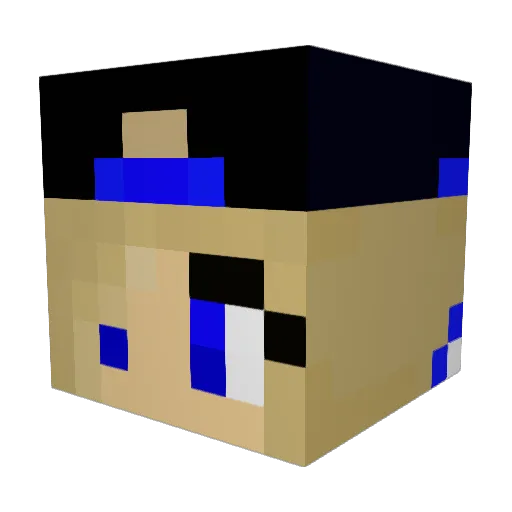7h0enix Minecraft avatar head, 3D render