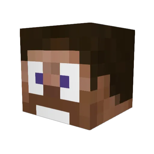 7h0mas Minecraft avatar head, 3D render
