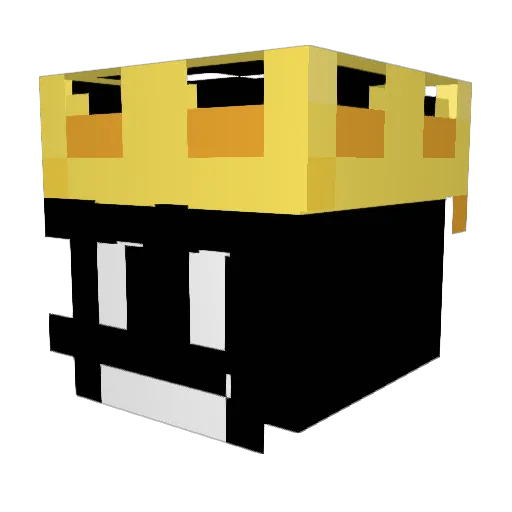 7hardian Minecraft avatar head, 3D render