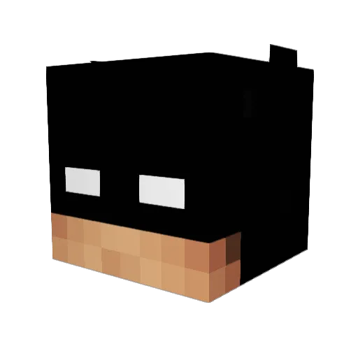 7hePaFoS Minecraft avatar head, 3D render