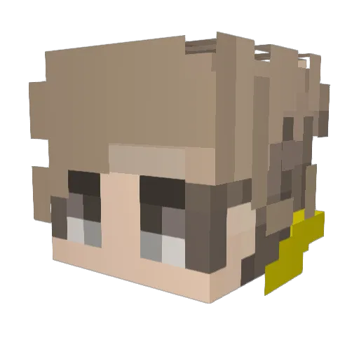 7heTraveler Minecraft avatar head, 3D render