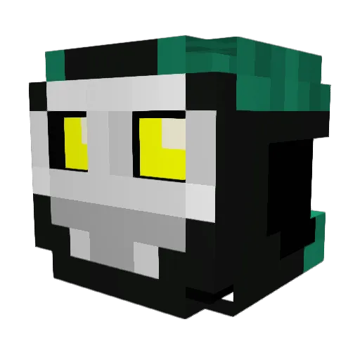 7hginkSword Minecraft avatar head, 3D render