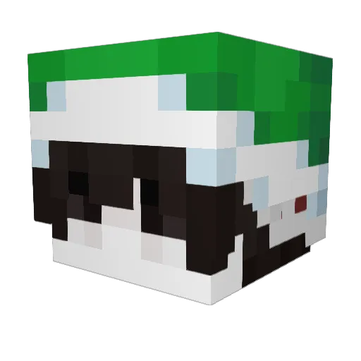 7hqi Minecraft avatar head, 3D render