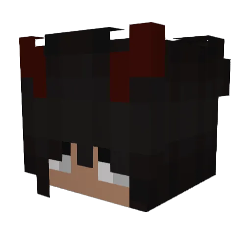 7hurentochter Minecraft avatar head, 3D render
