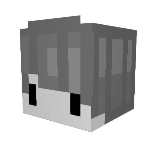 7iSCEsJUN Minecraft avatar head, 3D render