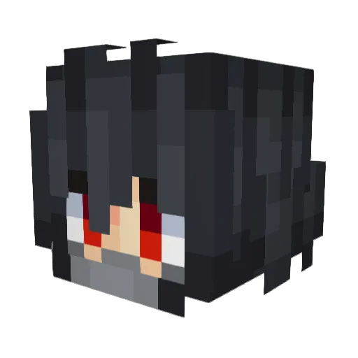 7ichigo Minecraft avatar head, 3D render