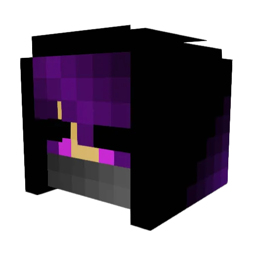 7ijss Minecraft avatar head, 3D render