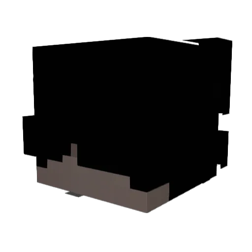 7isc Minecraft avatar head, 3D render