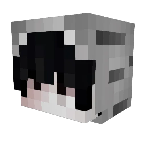 7kIdk Minecraft avatar head, 3D render