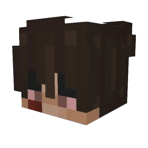 7kbray Minecraft avatar head, 3D render