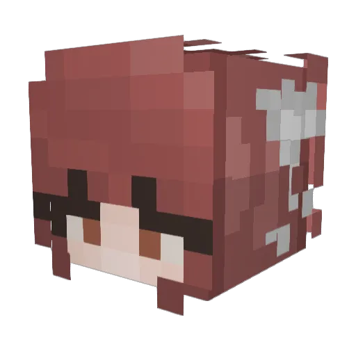 7kdSy1 Minecraft avatar head, 3D render