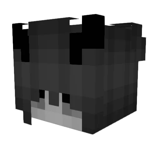 7l0 Minecraft avatar head, 3D render