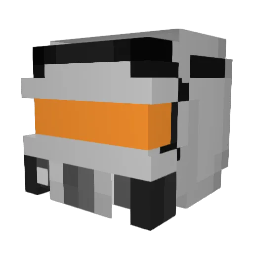 7laza Minecraft avatar head, 3D render