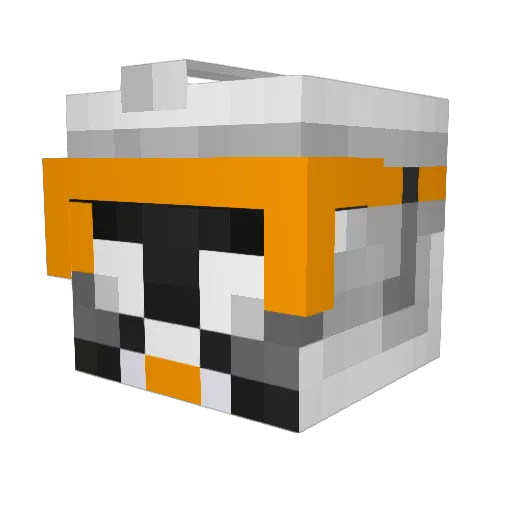 7luqa Minecraft avatar head, 3D render