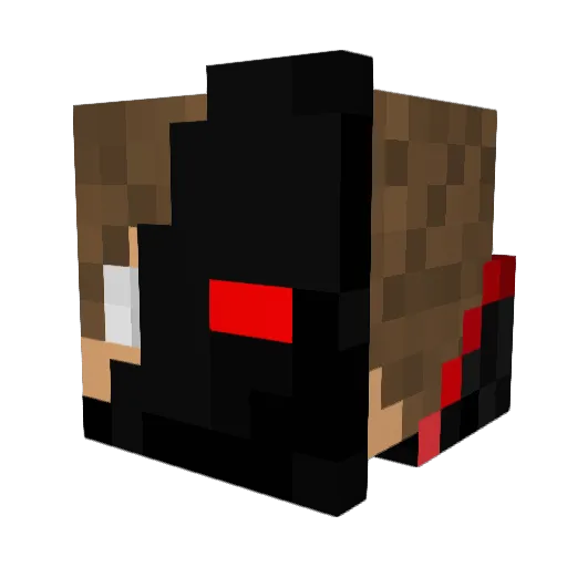 7m9y Minecraft avatar head, 3D render