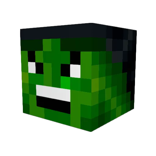 7macke7 Minecraft avatar head, 3D render
