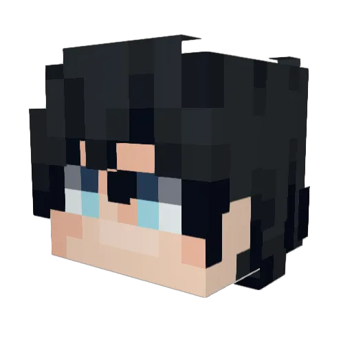 7madihamdan Minecraft avatar head, 3D render