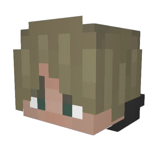 7mc9 Minecraft avatar head, 3D render