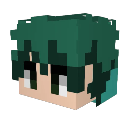 7mints Minecraft avatar head, 3D render