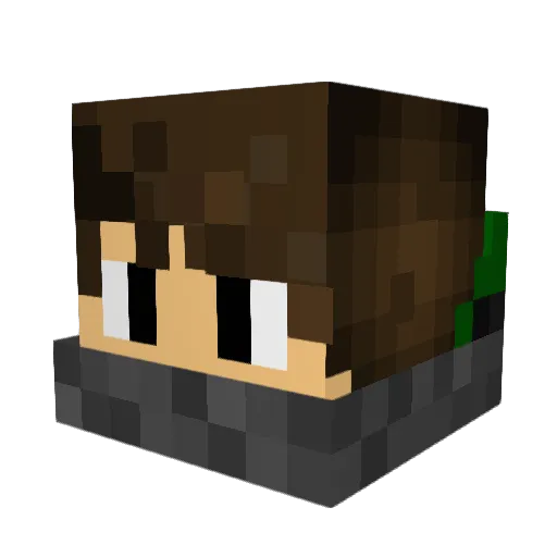 7mood2Kcraft Minecraft avatar head, 3D render