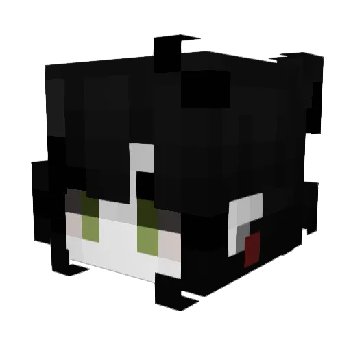7nbred Minecraft avatar head, 3D render