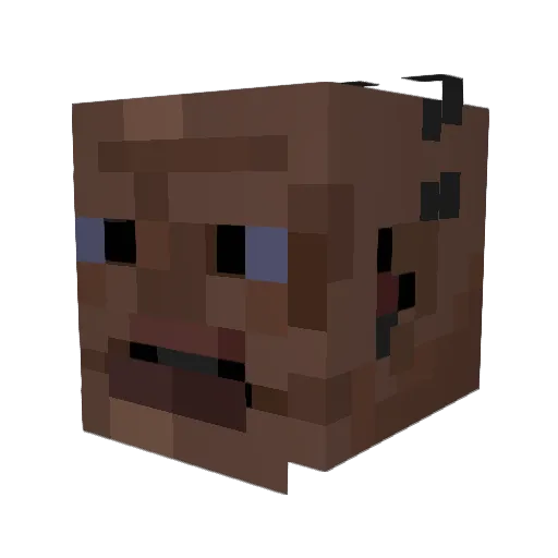 7neivy Minecraft avatar head, 3D render