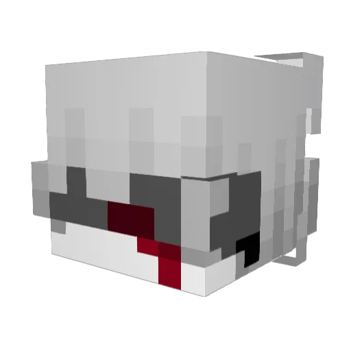 7nlyk Minecraft avatar head, 3D render