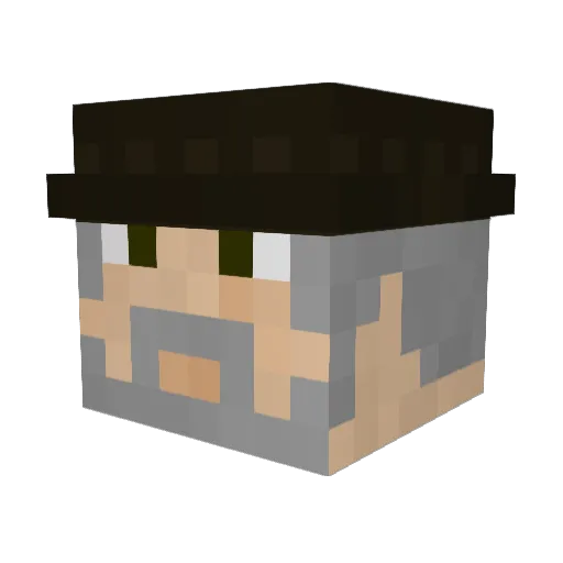 7o9 Minecraft avatar head, 3D render