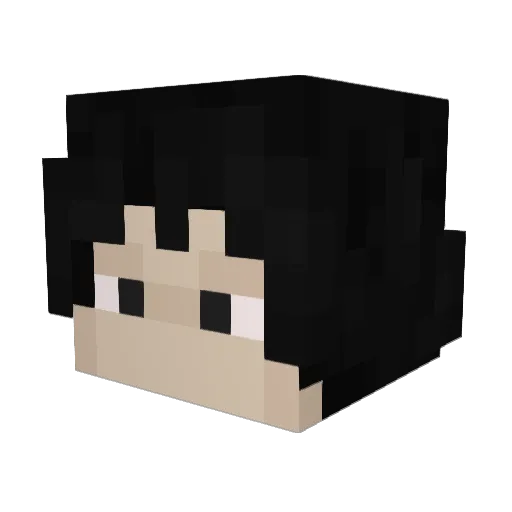 7opka Minecraft avatar head, 3D render