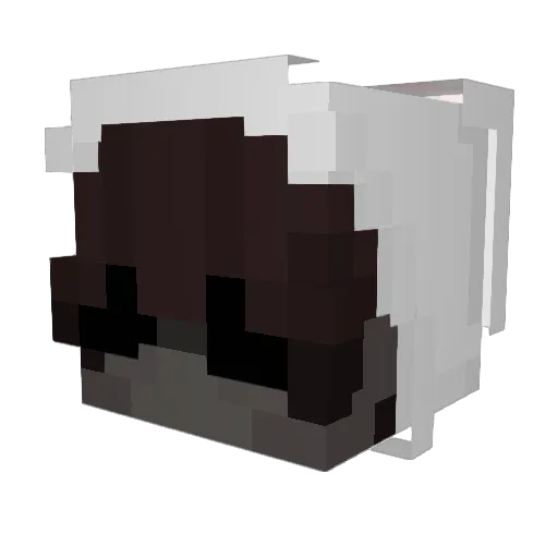 7osq Minecraft avatar head, 3D render