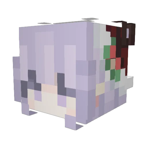 7oyce Minecraft avatar head, 3D render