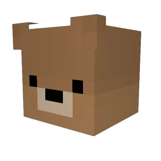 7prayy Minecraft avatar head, 3D render
