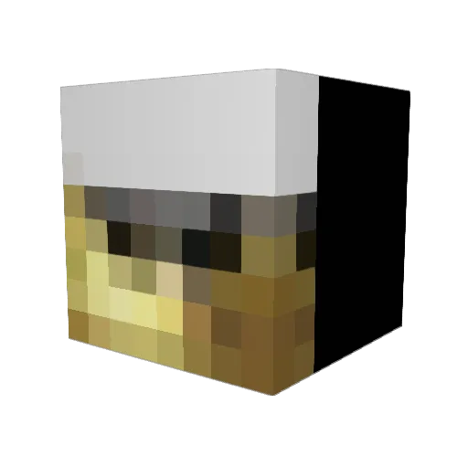 7prince Minecraft avatar head, 3D render