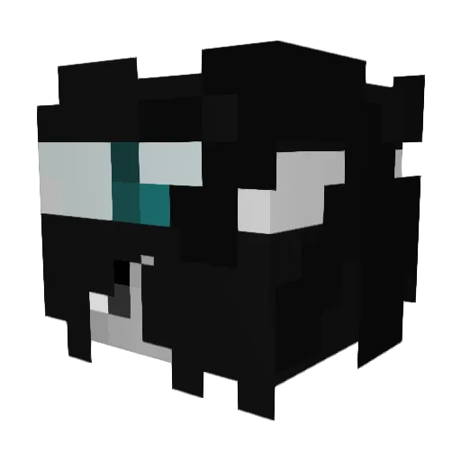 7proqe Minecraft avatar head, 3D render
