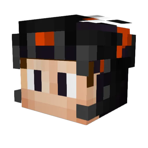 7records Minecraft avatar head, 3D render
