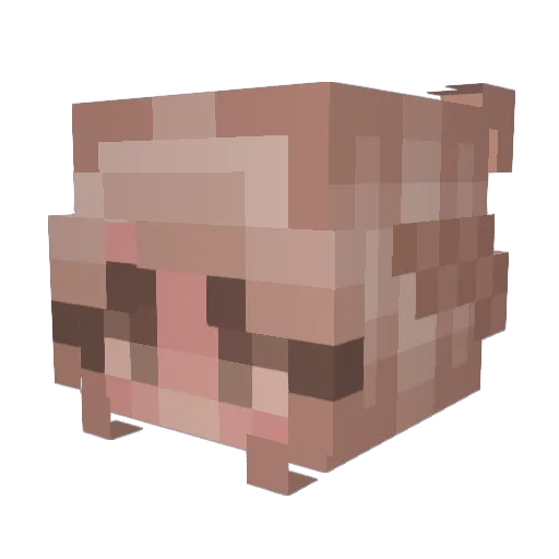 7riley Minecraft avatar head, 3D render