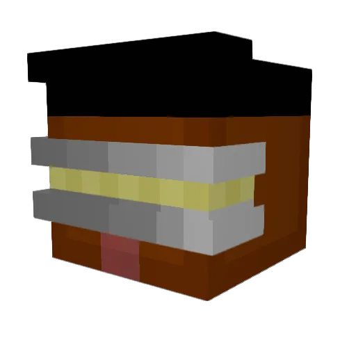 7rus7No1 Minecraft avatar head, 3D render