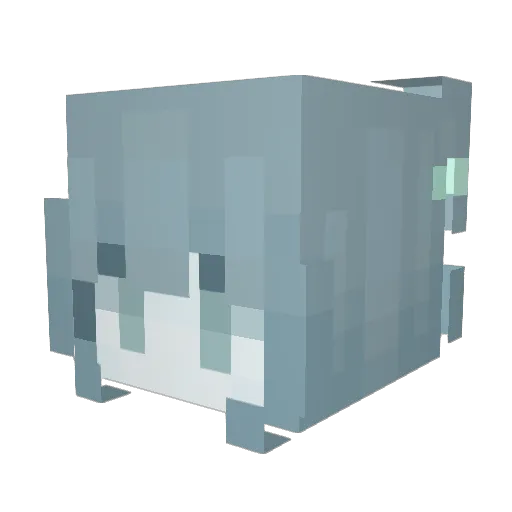 7sav Minecraft avatar head, 3D render