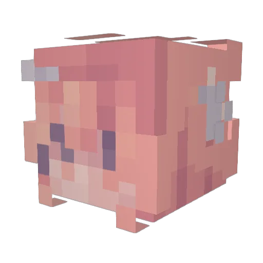 7section151 Minecraft avatar head, 3D render