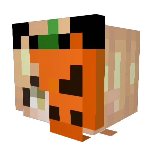 7sharpness Minecraft avatar head, 3D render