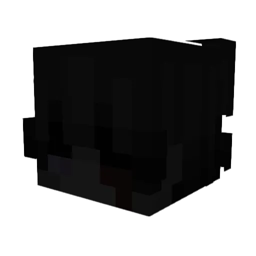 7shqz Minecraft avatar head, 3D render