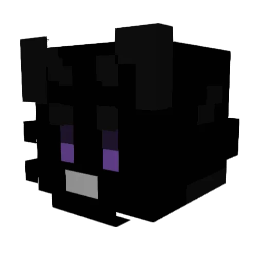 7shv Minecraft avatar head, 3D render
