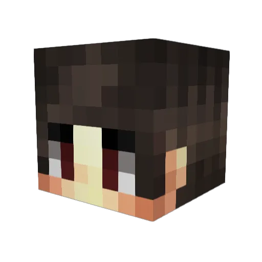 7silence Minecraft avatar head, 3D render